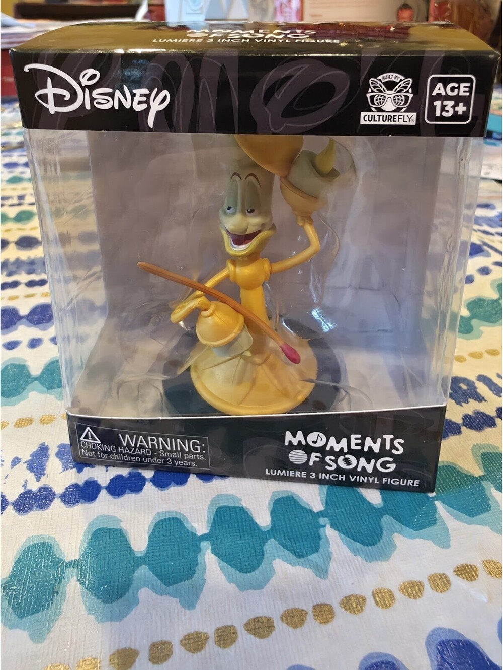 NEW IN BOX Disney Moments of Song Beauty and the Beast Lumiere 3" Vinyl Figurine
